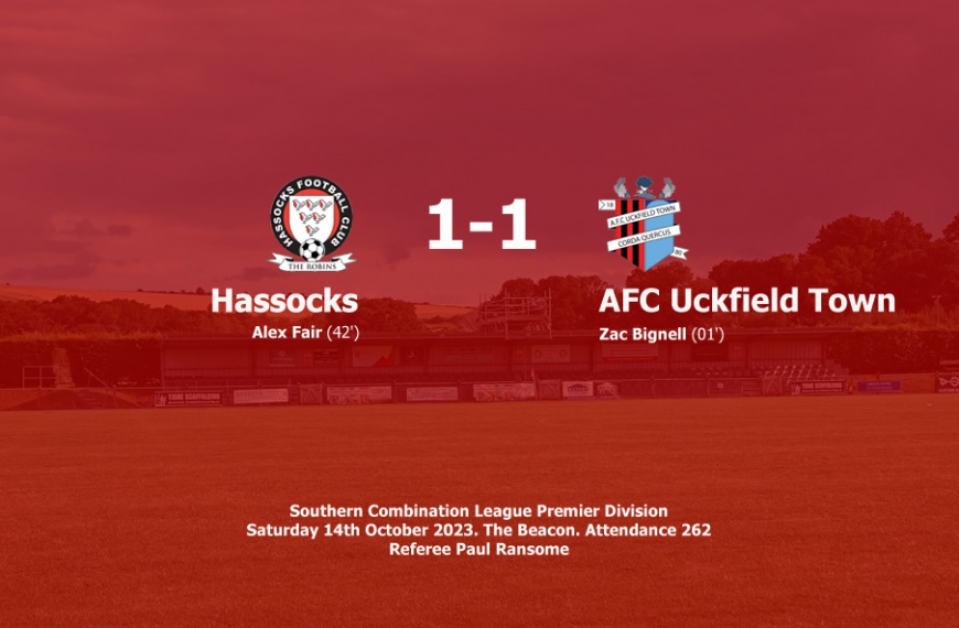 Hassocks were held to a 1-1 home draw by AFC Uckfield Town