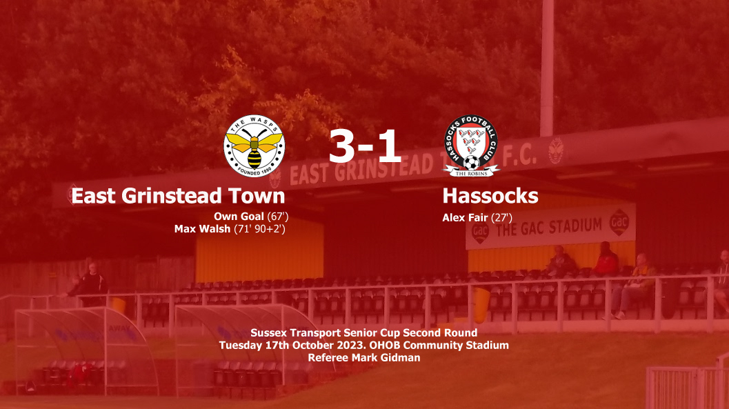 Report: East Grinstead Town 3-1 Hassocks