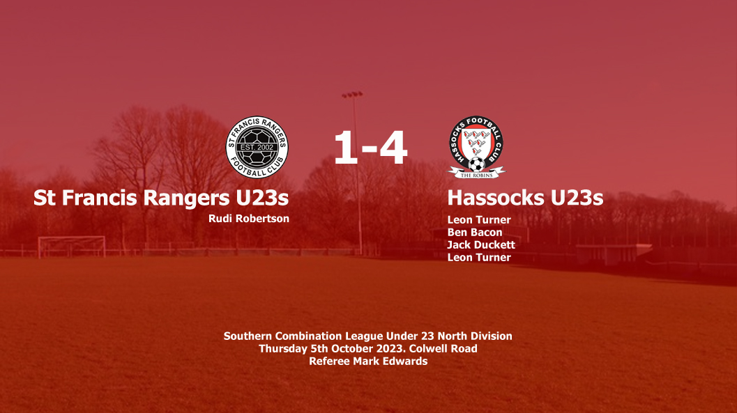 Report: St Francis Rangers U23s 1-4 Hassocks U23s