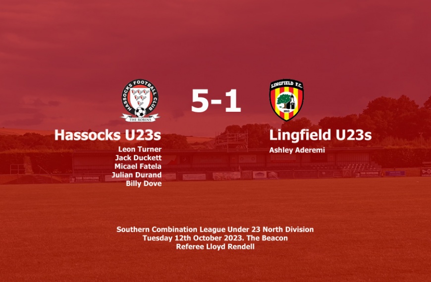 Hassocks Under 23s ran out 5-1 winners over Lingfield