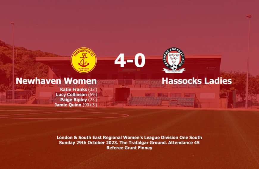 Hassocks Ladies went down to a 4-0 defeat away against league leaders Newhaven