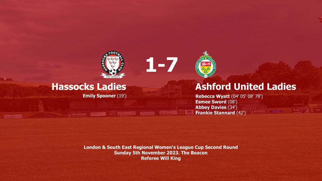 Report: Hassocks Ladies 1-7 Ashford United Ladies