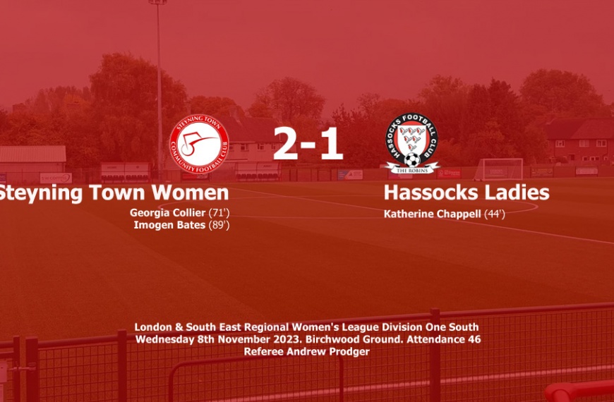 Steyning Town Women scored a last minute goal to beat Hassocks Ladies 2-1