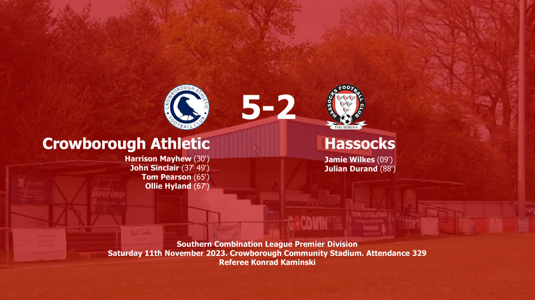 Report: Crowborough Athletic 5-2 Hassocks