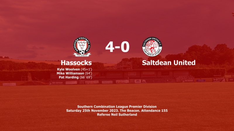 Report: Hassocks 4-0 Saltdean United