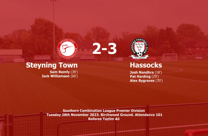 Hassocks secured a gritty 3-2 win over Steyning Town at the Birchwood Ground