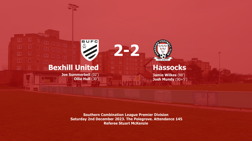 Report: Bexhill United 2-2 Hassocks