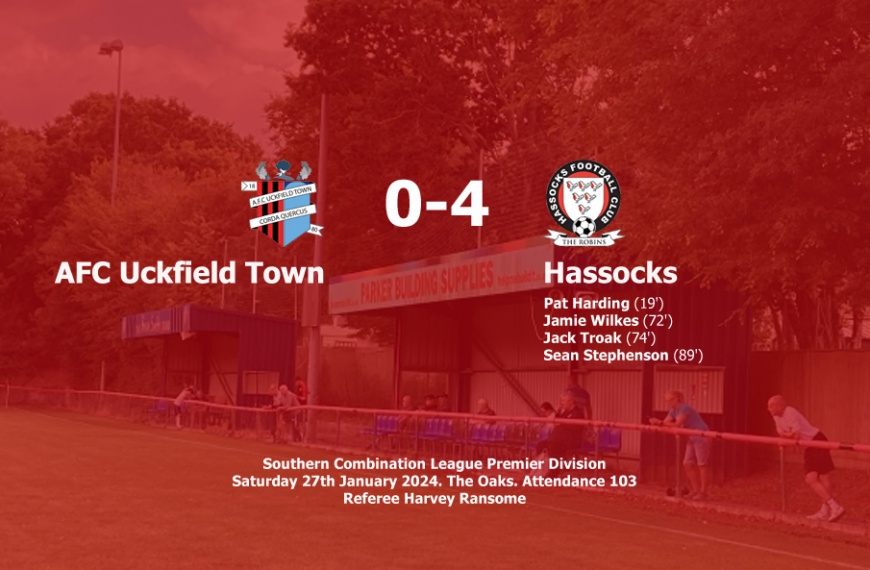 Hassocks ran out 4-0 winners away at AFC Uckfield Town
