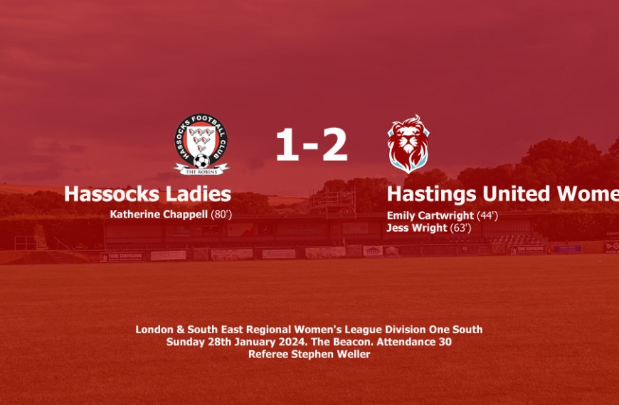 Hassocks Ladies went down to a close-fought 2-1 defeat at home to Hastings United