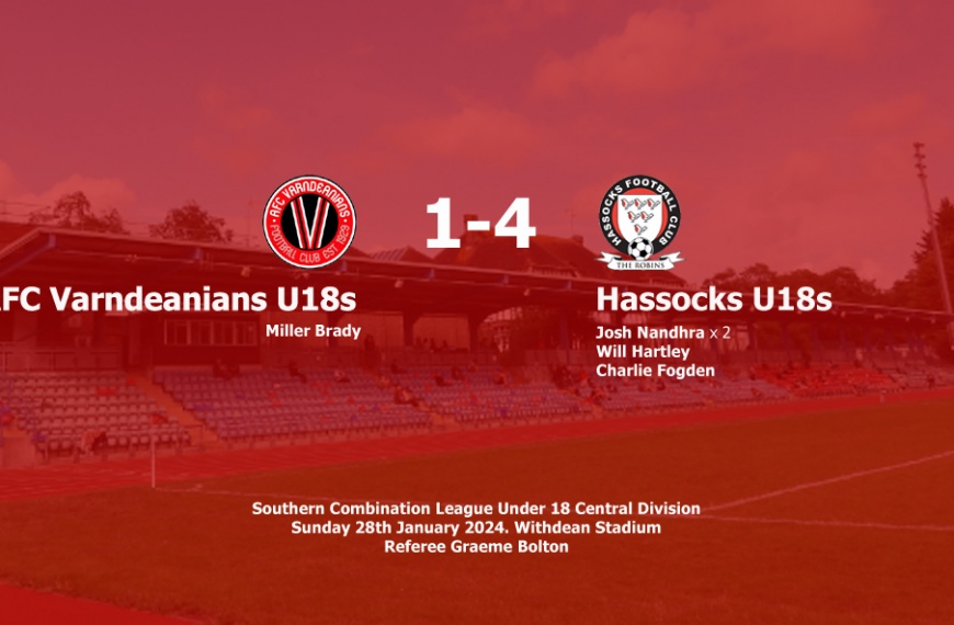 Hassocks Under 18s made it six wins in a row by defeating AFC Varndeanians 4-1 at Withdean Stadium