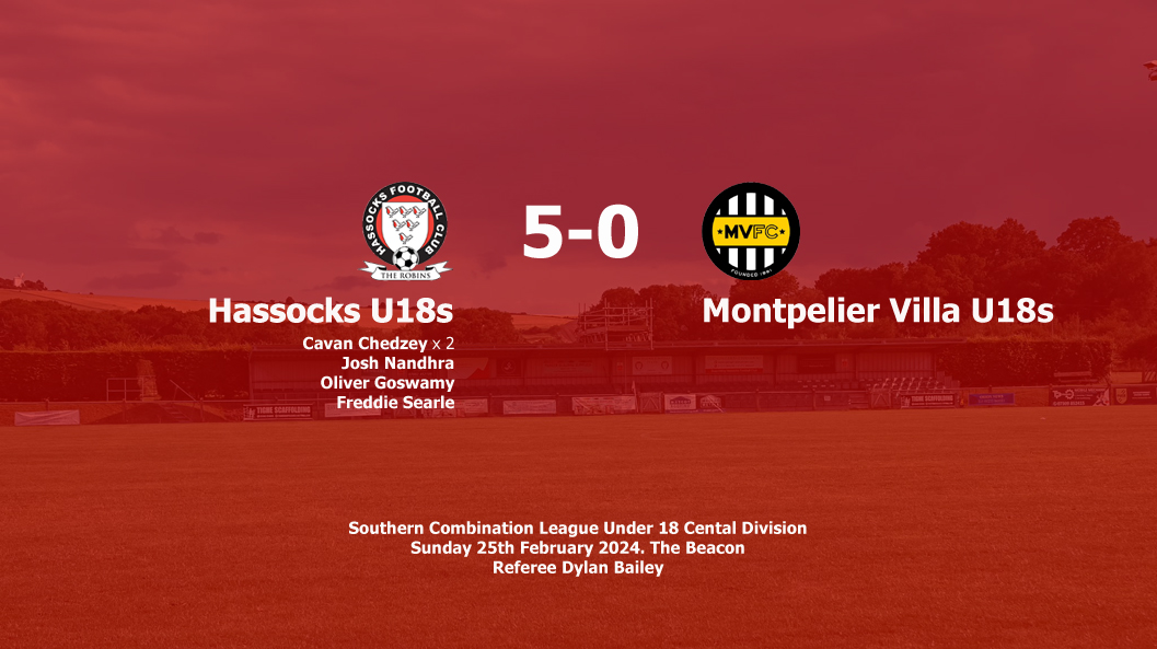 Report: Hassocks U18s 5-0 Montpelier Villa U18s