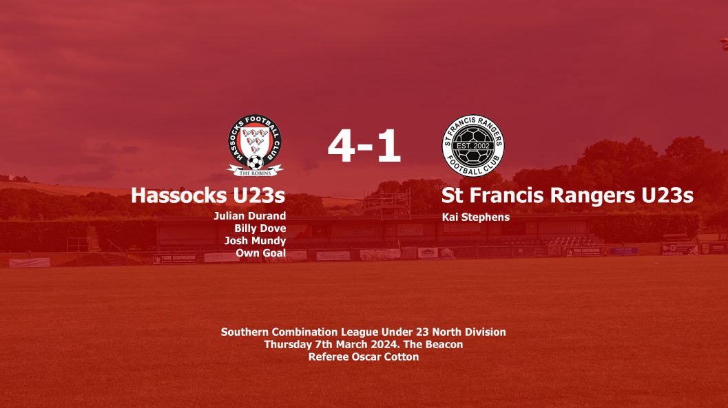 Report: Hassocks U23s 4-1 St Francis Rangers U23s