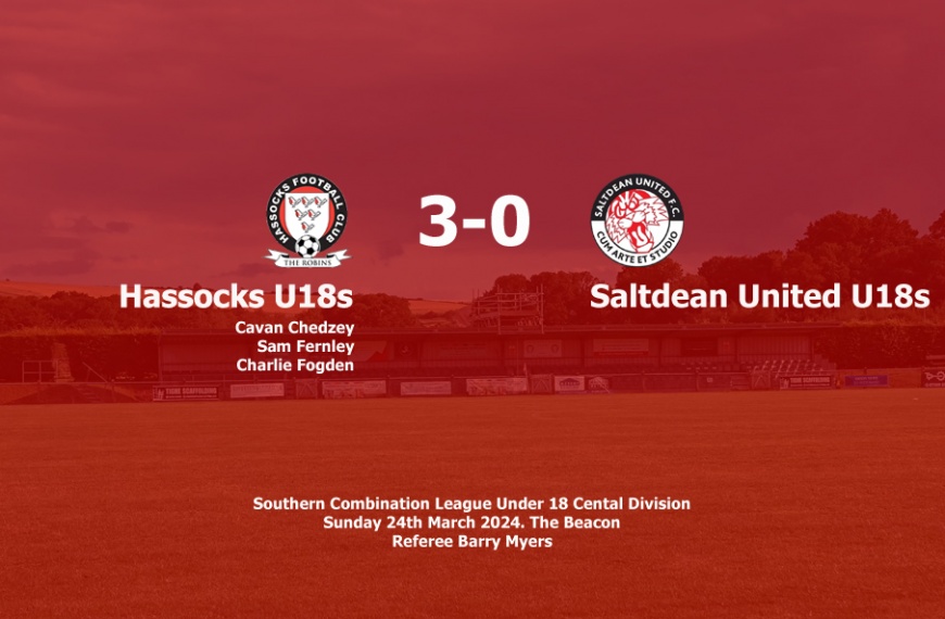 Hassocks Under 18s got back to winning ways by beating Saltdean United 3-0