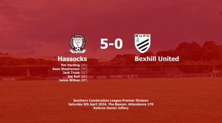Hassocks racked up a 5-0 win over Bexhill United with five different scorers on target