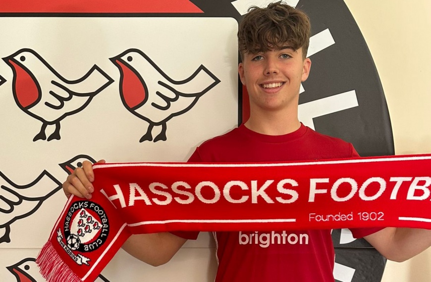 Oscar Kemp has joined Hassocks from Haywards Heath Town