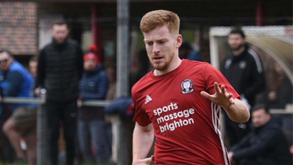 Hassocks left back Joe Bull