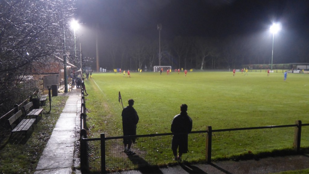 The Beacon Ground during the Southern Combination Under 23 League Cup match between Hassocks and Hailsham Town