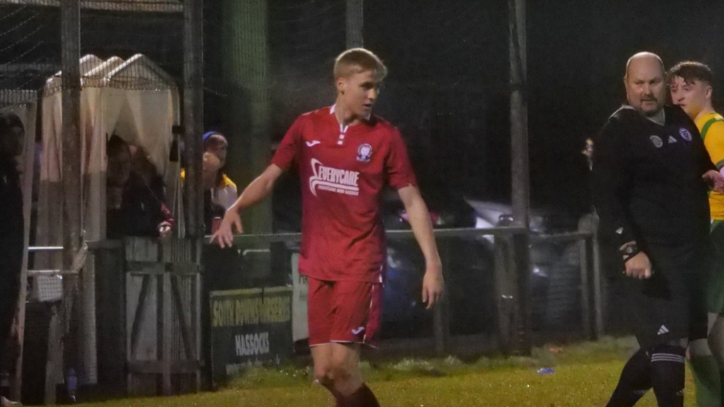 Sam Fernley in action for Hassocks Under 23s