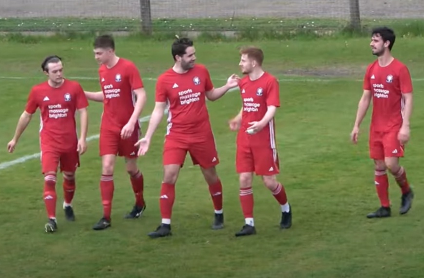 Joe Bull scored direct from a corner as Hassocks defeated Bexhill United 5-0