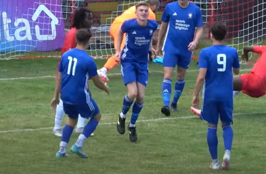 Jamie Wilkes scored the opening goal for Hassocks in their pre-season friendly against Whitehawk