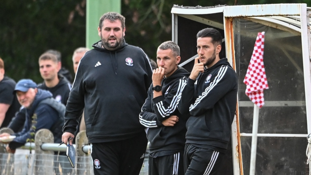 Hassocks coaching team of James Westlake, Lewis Westlake and Jordan Wilson