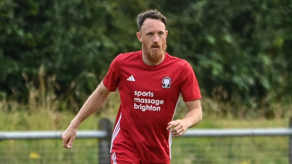 Will Berry in action for Hassocks against Montpelier Villa