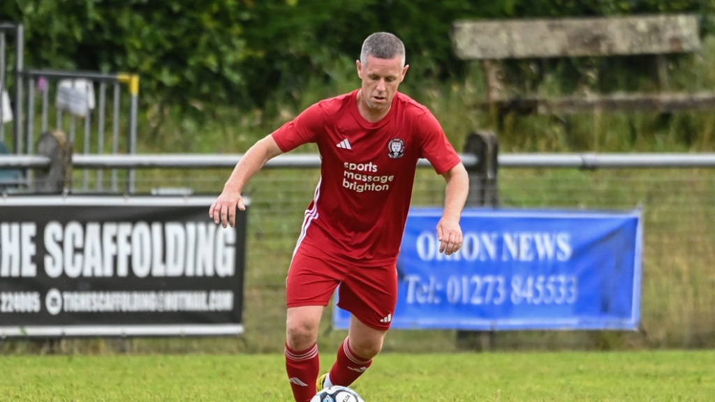 Hassocks midfielder Darren Budd