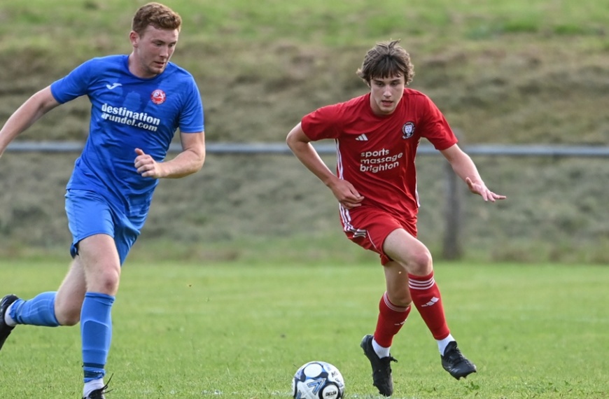 Noah Hoffman in action for Hassocks against Arundel