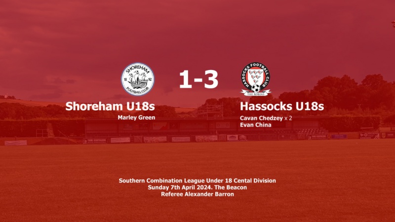 Report: Shoreham U18s 1-3 Hassocks U18s