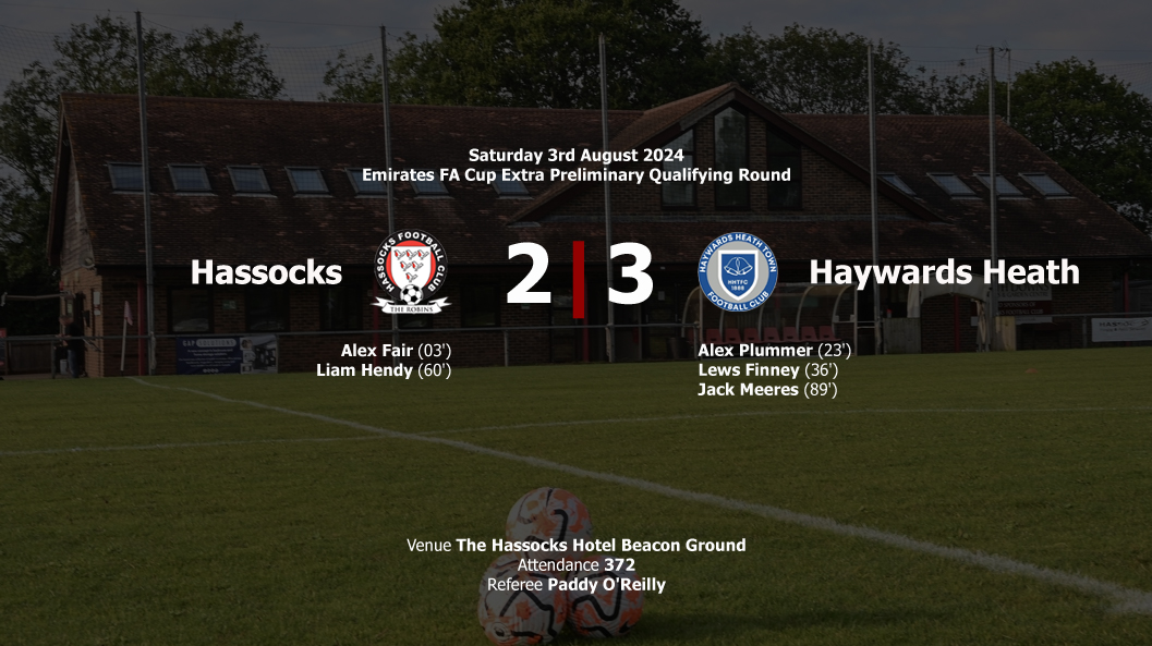 Report: Hassocks 2-3 Haywards Heath Town