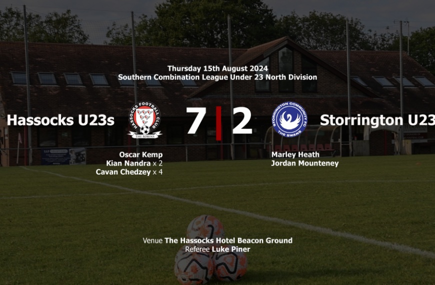 Hassocks Under 23s started the 2024-25 season with a 7-2 home win over Storrington