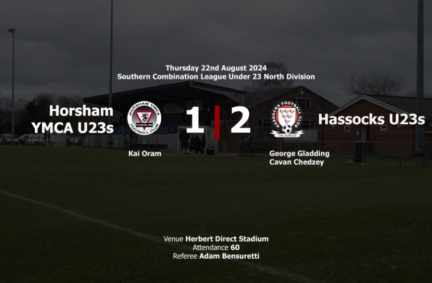 Hassocks Under 23s picked up an impressive win defeating old foes Horsham YMCA 2-1 at the Herbert Direct Stadium