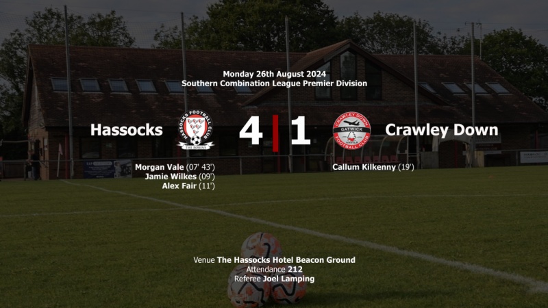 Report: Hassocks 4-1 Crawley Down Gatwick