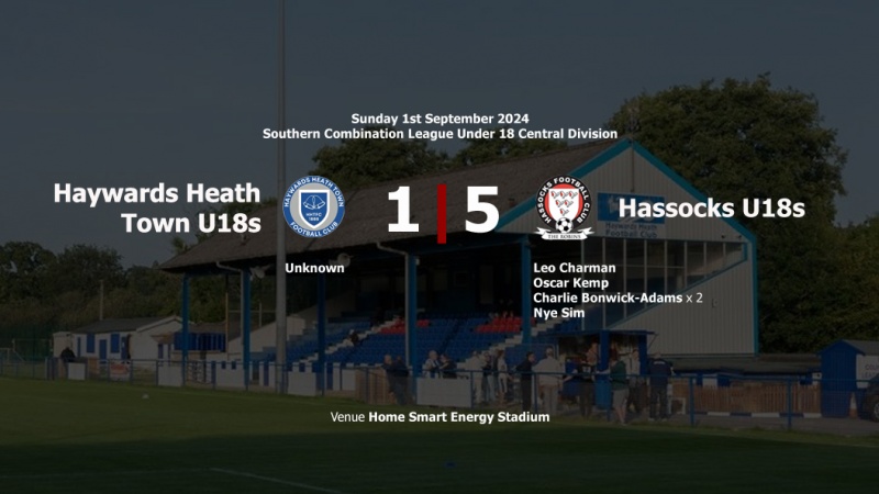 Report: Haywards Heath Town U18s 1-5 Hassocks U18s