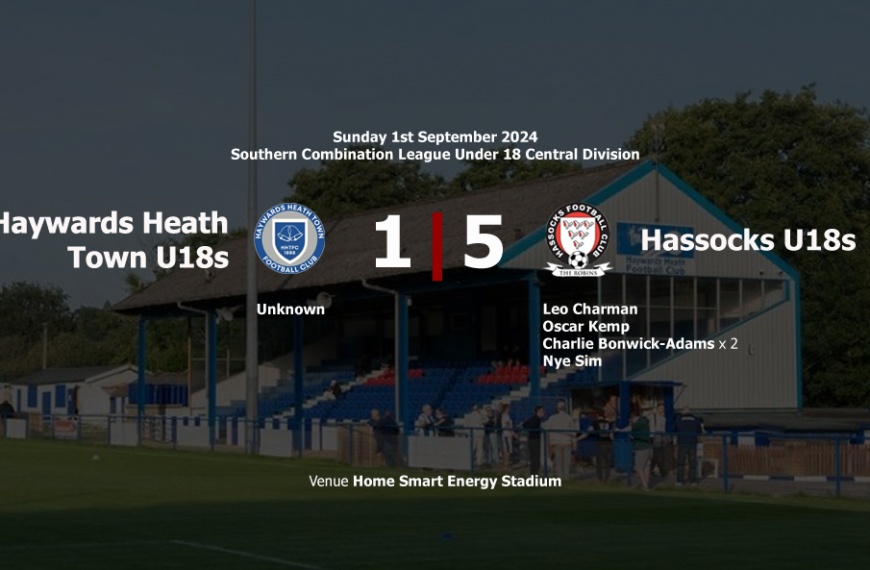 Hassocks Under 18s started their 2024-25 season with a 5-1 win over Haywards Heath Town