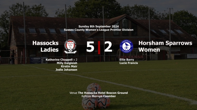 Report: Hassocks Ladies 5-2 Horsham Sparrows Women