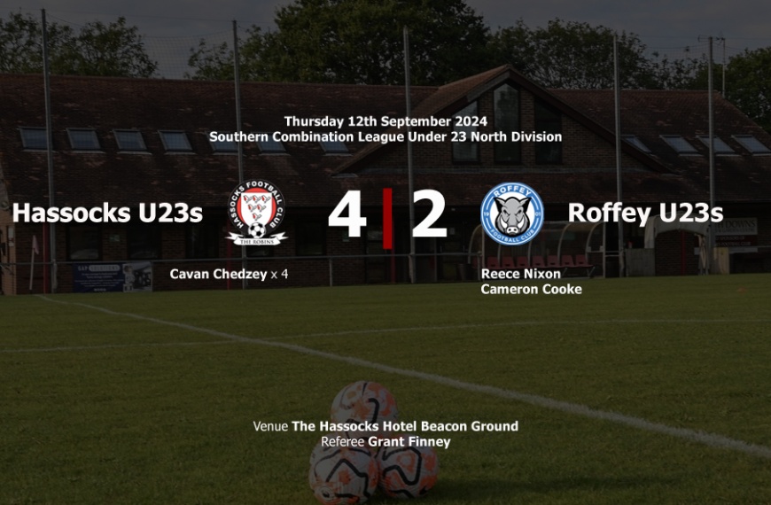 Hassocks Under 23s ran out 4-2 winners over Roffey