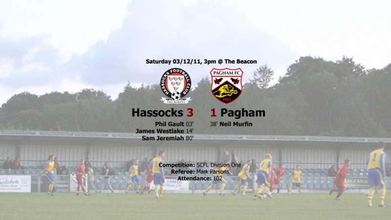 Report: Hassocks 3-1 Pagham, 03/12/11