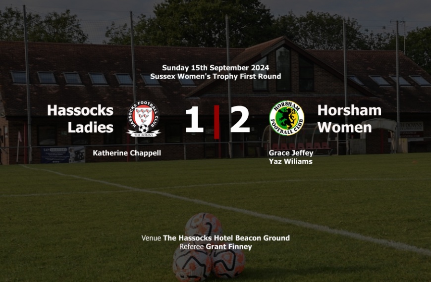 Hassocks Ladies exited the Sussex Women's Trophy in a 2-1 defeat to Horsham