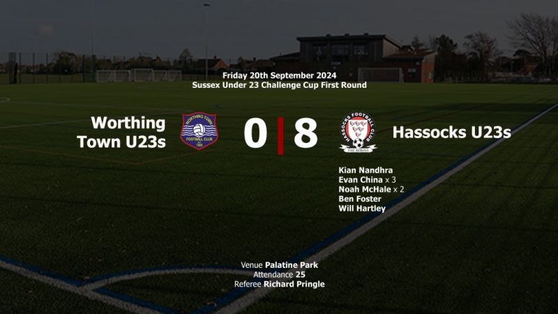 Report: Worthing Town U23s 0-8 Hassocks U23s