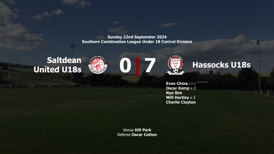 Report: Saltdean United U18s 0-7 Hassocks U18s