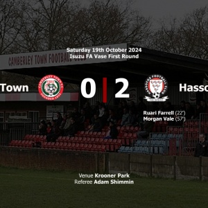 Report: Camberley Town 0-2 Hassocks