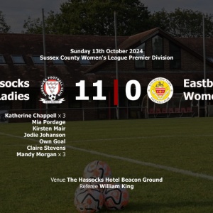 Report: Hassocks Ladies 11-0 Eastbourne Town Women