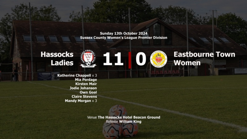 Report: Hassocks Ladies 11-0 Eastbourne Town Women