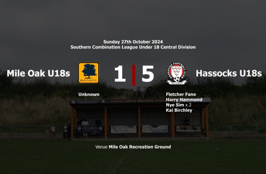 Hassocks Under 18s picked up a big 5-1 win away at Mile Oak