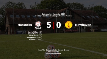 Hassocks got back to winning ways with a 5-0 win over Newhaven