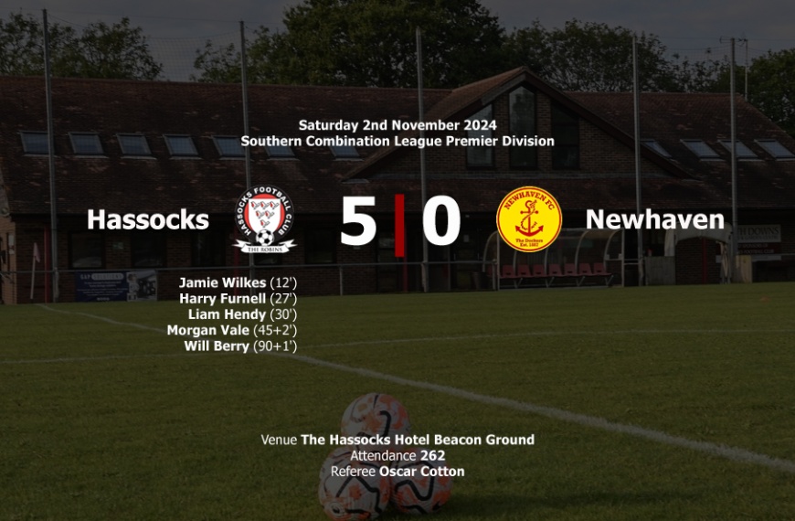 Hassocks got back to winning ways with a 5-0 win over Newhaven