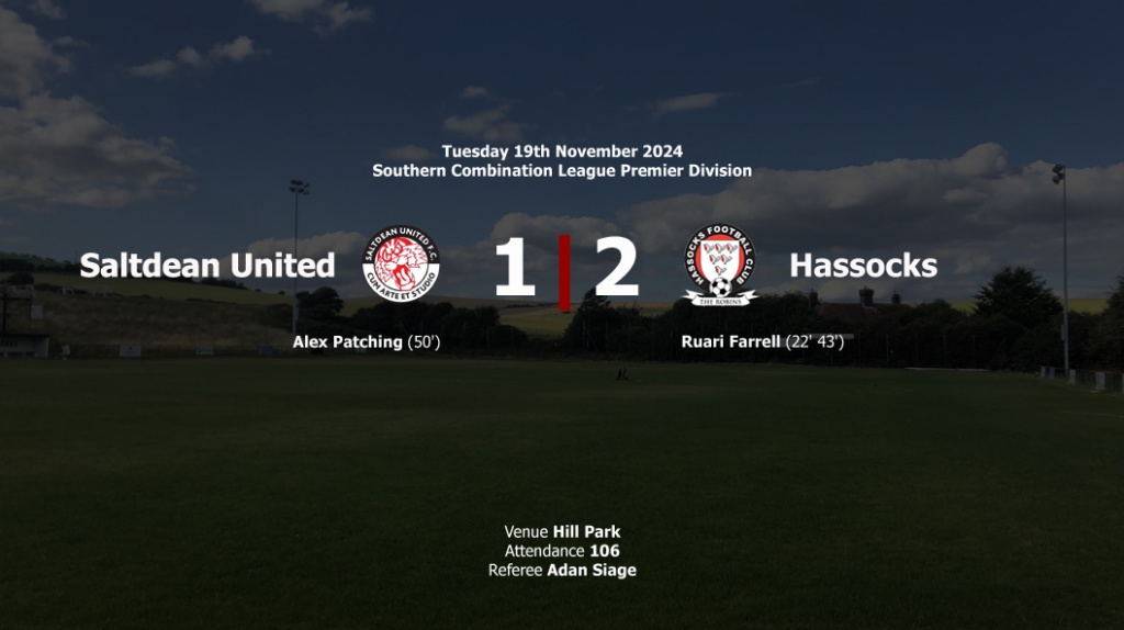 Hassocks picked up an important three points by running out 2-1 winners at Saltdean United