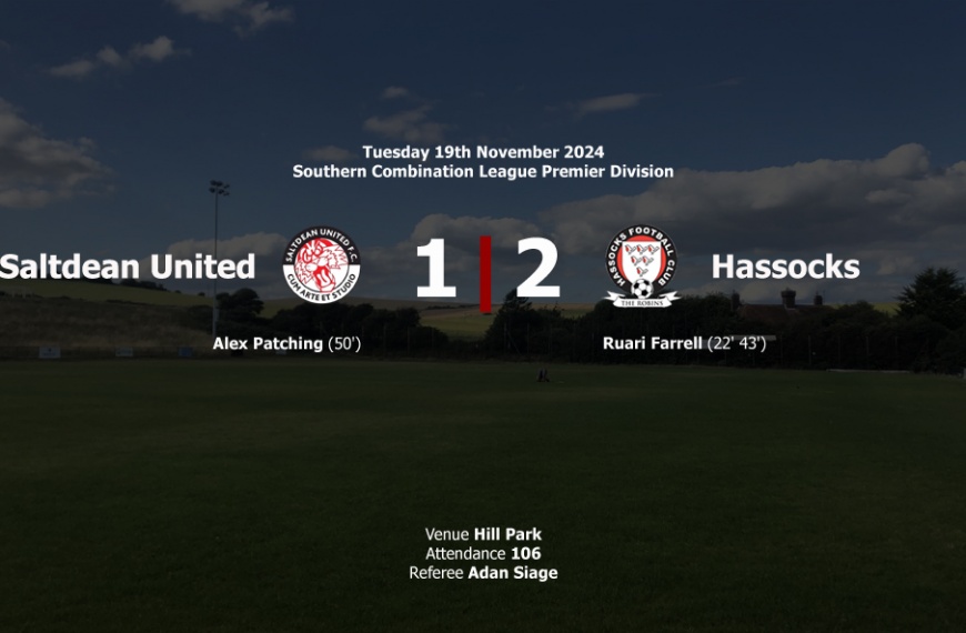 Hassocks picked up an important three points by running out 2-1 winners at Saltdean United