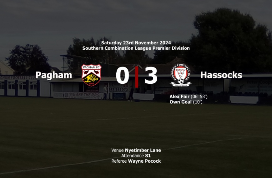 Hassocks ran out comfortable 3-0 winners against Pagham at Nyetimber Lane